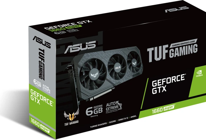 ASUS TUF Gaming X3 GeForce GTX 1660 SUPER, TUF 3-GTX1660S-A6G-GAMING, 6GB GDDR6, DVI, HDMI, DP