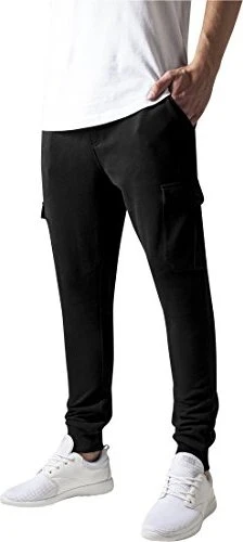 Urban Classics Fitted Cargo Trainingshose lang schwarz (Herren)