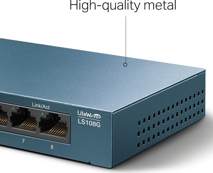 TP-Link LS100 LiteWave Desktop Gigabit Switch, 8x RJ-45