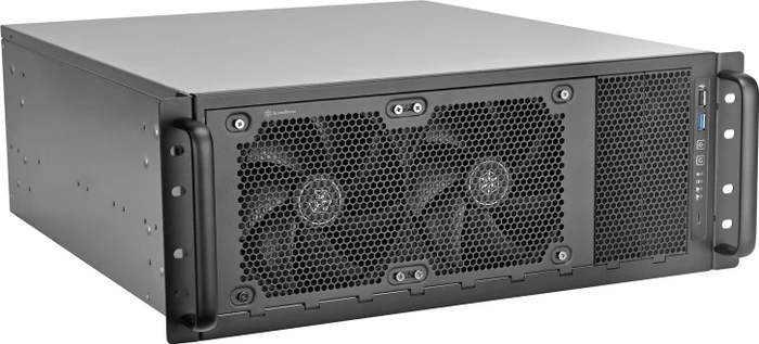 SilverStone RAC45-280MK, 280mm Radiator Montageset, für SilverStone RM45-360 / RM600 / RM61-312, schwarz, schwarz