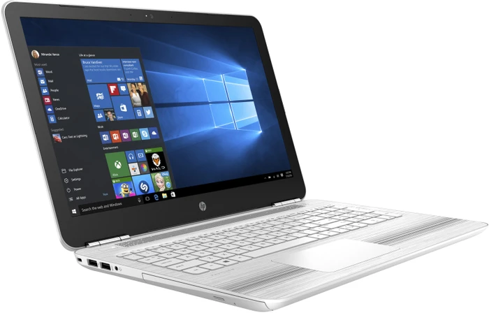 HP Pavilion 15-au121ng, weiß, Core i7-7500U, 8GB RAM, 128GB SSD, 1TB HDD, GeForce 940MX, DE