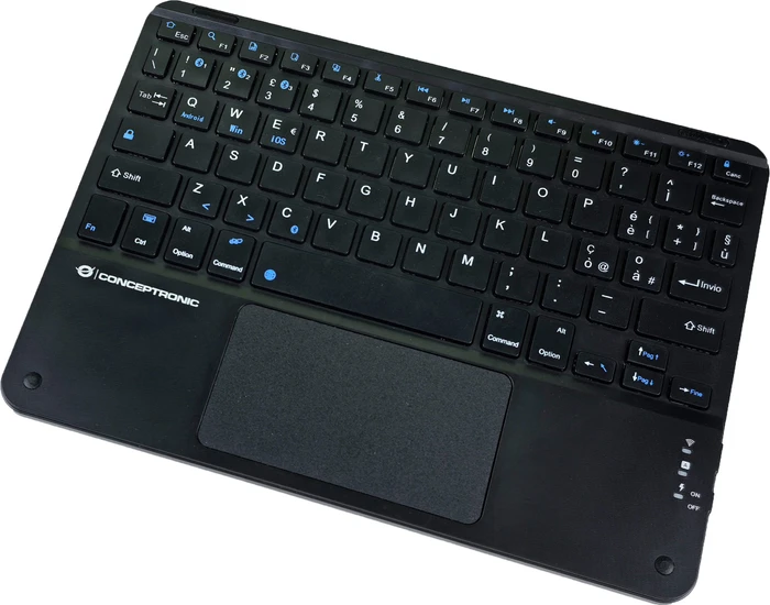 Conceptronic TOBIN01BIT 10-Zoll-Bluetooth-Tastatur mit Touchpad, Bluetooth, IT