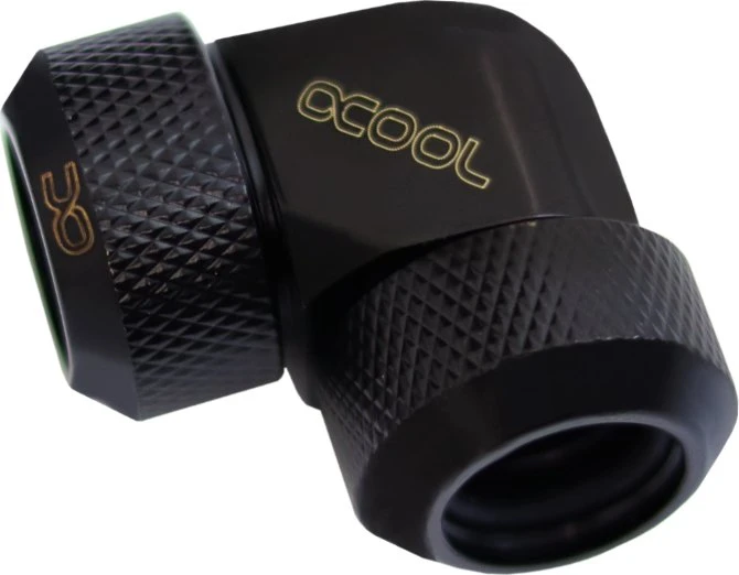 Alphacool Eiszapfen L-Verbinder 90° 13mm, deep black