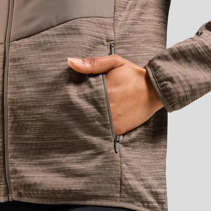 Odlo The Run Easy Warm Hybrid Funktionsjacke cinder (Damen)