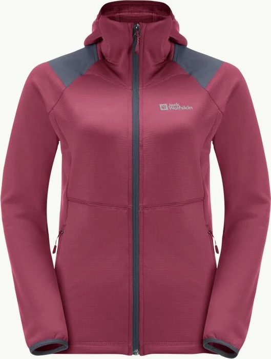 Jack Wolfskin Kolbenberg Hooded FZ Jacke sangria red (Damen)