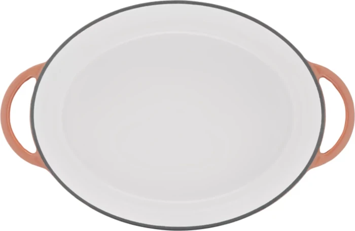 Tefal E26006 Lov Gusseisen Kochtopf Bräter oval 34x26cm terracotta