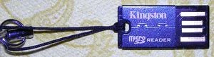 Kingston microSD Single-Slot-Cardreader, USB-A 2.0 [Stecker]