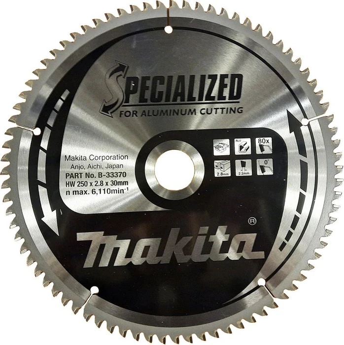 Makita Specialized Kreissägeblatt 80Z, 250x2.8x30mm, 1 Stück