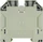 Weidmüller WDU 50N Durchgangs-Reihenklemme, Schraubanschluss, dunkelbeige, 50 mm², 150 A, 1000 V, Anzahl Anschlüsse: 2 (1820840000)