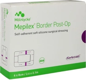 Mölnlycke Mepilex Border Post-OP Verband, 6 x 8cm, 10 Stück