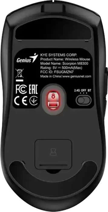 Genius GX Gaming Scorpion M8300 Very Light Wireless Gaming Mouse, schwarz, USB/Bluetooth
