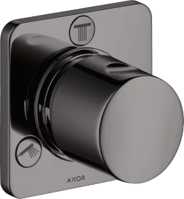 Hansgrohe Axor Citterio M Ab- und Umstellventil Trio/Quattro polished black chrome