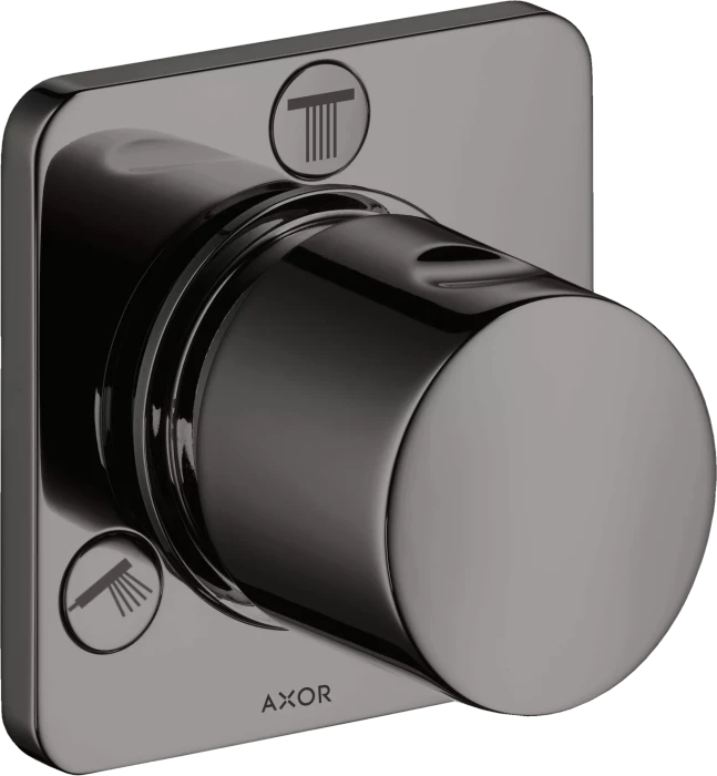 Hansgrohe Axor Citterio M Ab- und Umstellventil Trio/Quattro polished black chrome