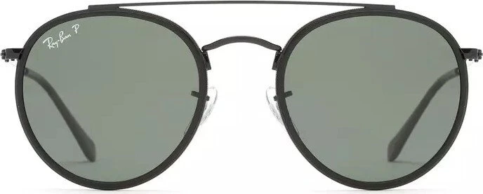 Ray-Ban Round Double Bridge black/green classic