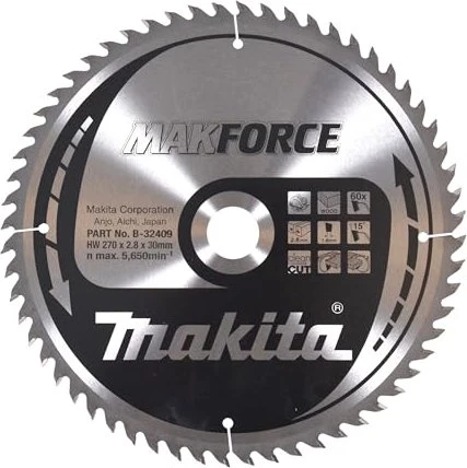 Makita MakForce Kreissägeblatt 60Z, 270x2.8x30mm, 1 Stück