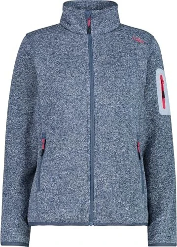 CMP Knit Tech Melange Fleece Jacke space/sky blue (Damen)