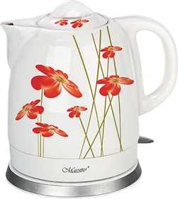 Maestro MR-066 1.5l Wasserkocher red flowers