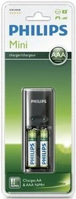 Philips MultiLife Mini Ladegerät inkl. 2x Micro AAA NiMH Akkus 800mAh