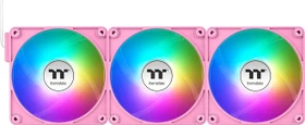 Thermaltake CT140 EX ARGB Sync Reverse Pink, rosa/weiß, 140mm, 3er-Pack