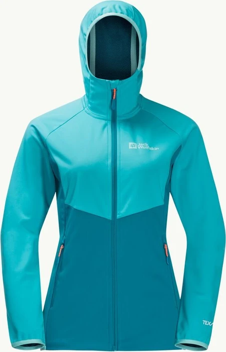 Jack Wolfskin Go Hike Softshell Funktionsjacke tile blue (Damen)