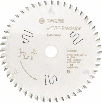 Bosch Professional Top Precision Best for Multi Material Kreissägeblatt 56Z, 165x1.3x20mm, 1 Stück