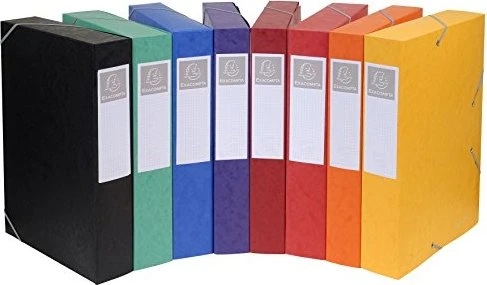 Exacompta Cartobox Archivbox 50mm, A4, farbig sortiert