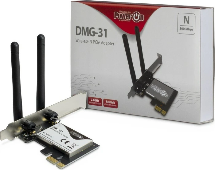 Inter-Tech PowerOn DMG-31, 2.4GHz WLAN, PCIe x1