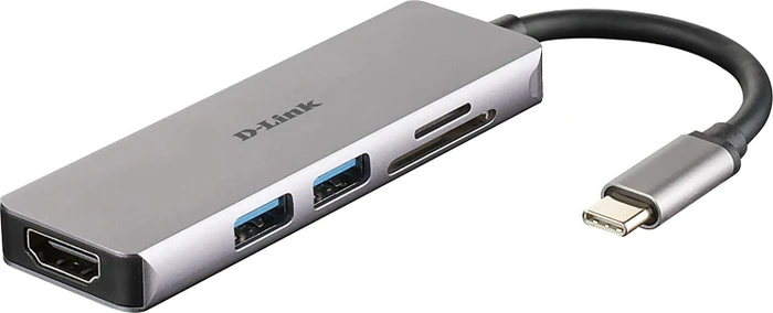 D-Link 5-in-1 USB-C Hub with HDMI/Card Reader