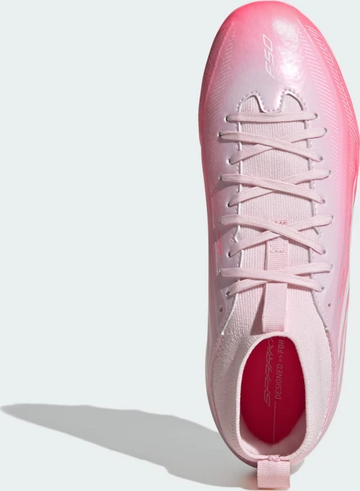 adidas F50 Sparkfusion League Mid Cut FG/AG solar turbo/cloud white/distilled pink (Junior)