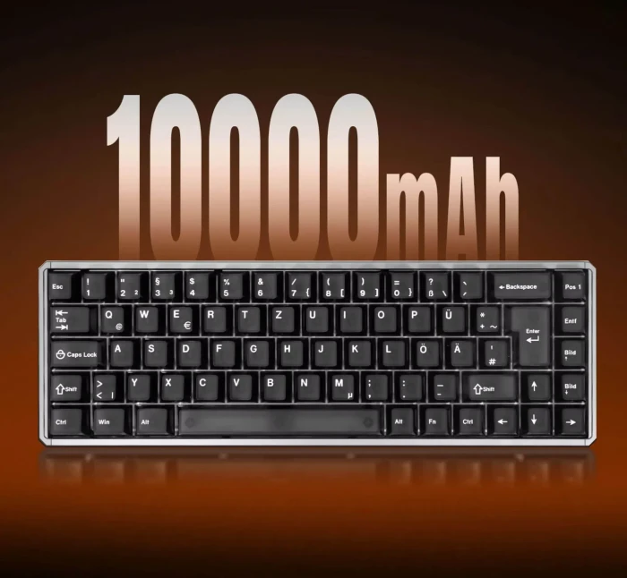 Akko MOD68 HE, Misty Black & Brown, LEDs RGB, hot-swap, AstroAim Magnetic, USB/Bluetooth, US