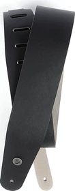 D'Addario Deluxe Leather Guitar Strap Black