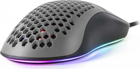 Arozzi Favo Gaming Maus schwarz/grau, USB