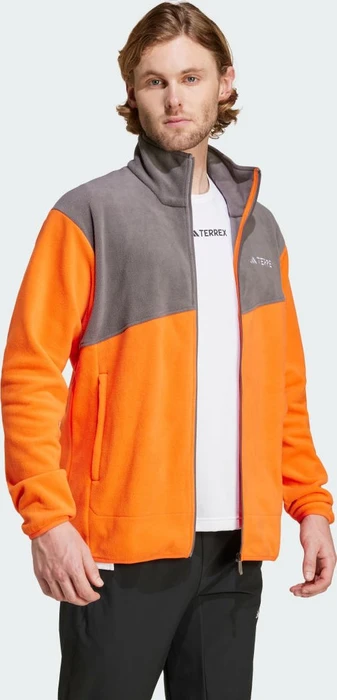 adidas Terrex Multi Fleece Jacke semi impact orange/charcoal (Herren)