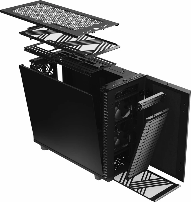 Fractal Design Define 7 Black Solid, schallgedämmt