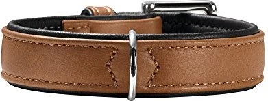 Hunter Canadian Hundehalsband, Leder, hochwertig, weich, 55 M, schwarz