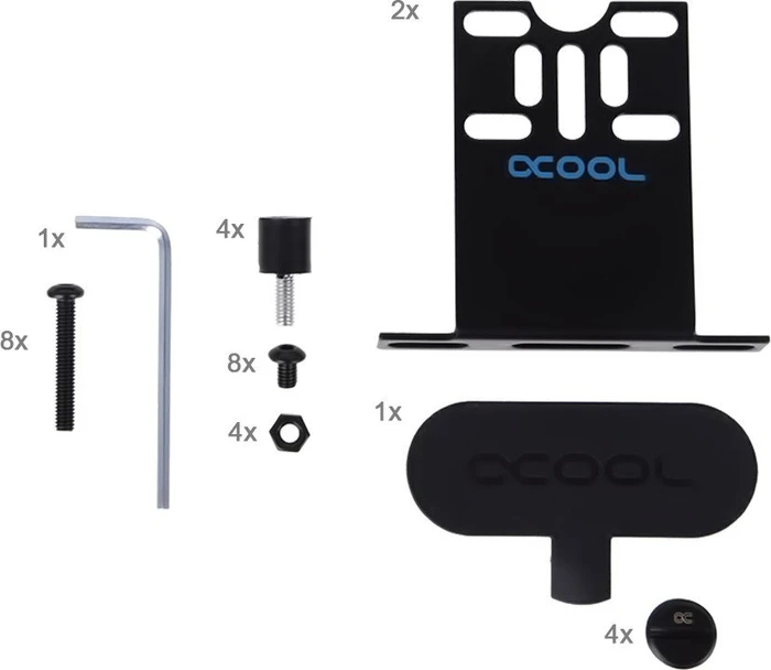 Alphacool Eisdecke Acryl DDC Dual Pumpenaufsatz, G1/4