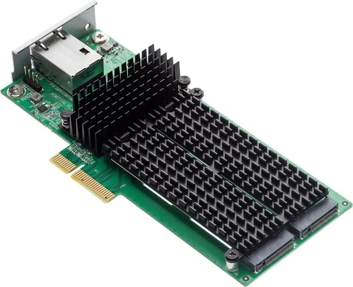 Asustor LAN-Adapter AS-T10G3, RJ-45, 2x M.2/M-Key, PCIe 3.0 x4