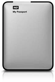 Western Digital WD My Passport silber 1TB, USB 3.0 Micro-B
