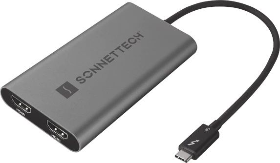 Sonnet Thunderbolt Dual HDMI Adapter, Thunderbolt 3 auf 2x HDMI 2.0