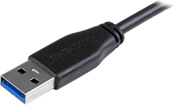 StarTech USB3AU2MLS, USB 3.0 Kabel A/Micro-B, links gewinkelt/gerade, schwarz, 2m