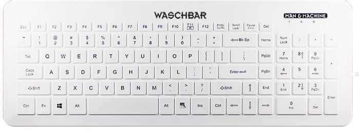 Man & Machine Very Cool Keyboard, weiß, USB, DE