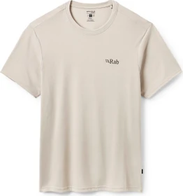 Rab Crimp Logo Funktionsshirt kurzarm pebble (Herren)