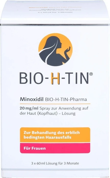 BIO-H-TIN Minoxidil 20mg/ml Spray zur Anwendung auf der Haut, 180ml