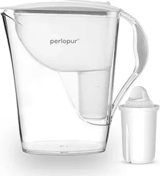 PearlCo Fashion Tischwasserfilter inkl. Kartusche Classic Universal weiß