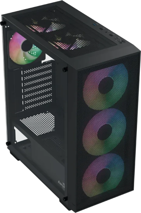AeroCool B509A Flow Black, Glasfenster