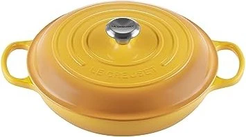 Le Creuset Gourmet-Profitopf Bräter aus Gusseisen rund 26cm 2.2l nectar