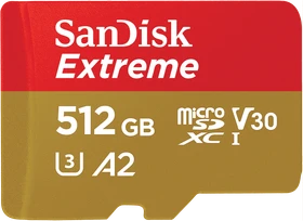 SanDisk Extreme R190/W130 512GB Kit, UHS-I U3, A2, Class 10