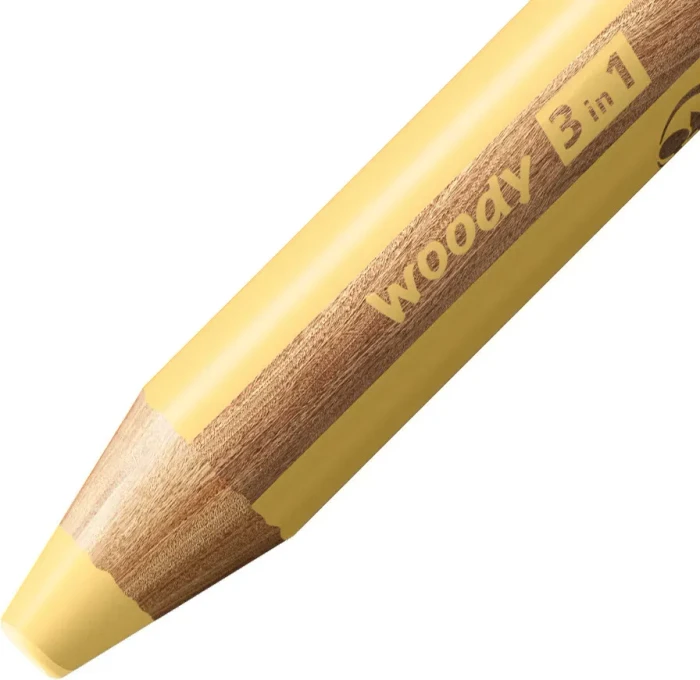 STABILO Woody 3in1 pastell Wachsmalstift gelb