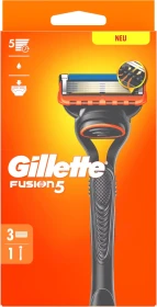 Gillette Fusion5 Rasierer + 3 Wechselklingen