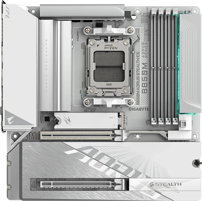 GIGABYTE B850M AORUS Stealth ICE (AMD AM5)